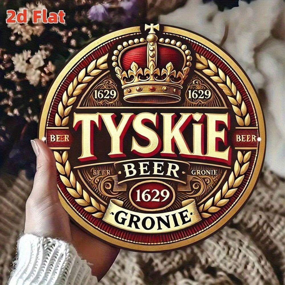 Vintage Metal Poster Set 4 Beer Signs 20x20 cm Aluminum Retro Tin Sign for Bar Wall Decor