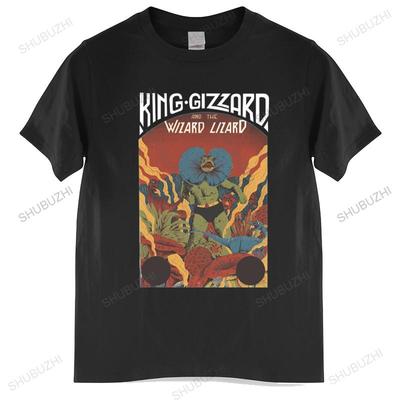 Tshirt Unisex Cotton Tops New King Gizzard and the Lizard Wizard WHITE Unisex's T-Shirt Black Unisex T Shirt Euro Size