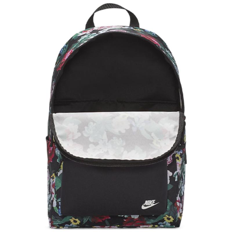 Nike Heritage Polyester Backpack Regular Unisex Black Casual DB4715-010