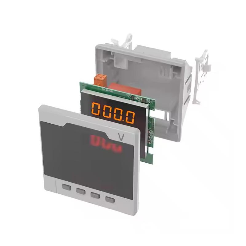 Three phase AC voltmeter size 72*72 80*80 96*96mm digital instrument for measuring AC voltage
