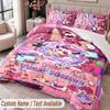 Custom Name Text 3Pcs Bedding Set The Amazing Digital Circus Duvet Cover And Two Pillowcases