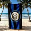 Inter Milan Beach Towel High Absorbency Quickdry Comfortable Lightweight Suitable For Swimming Gym Camping Yoga Vacation
