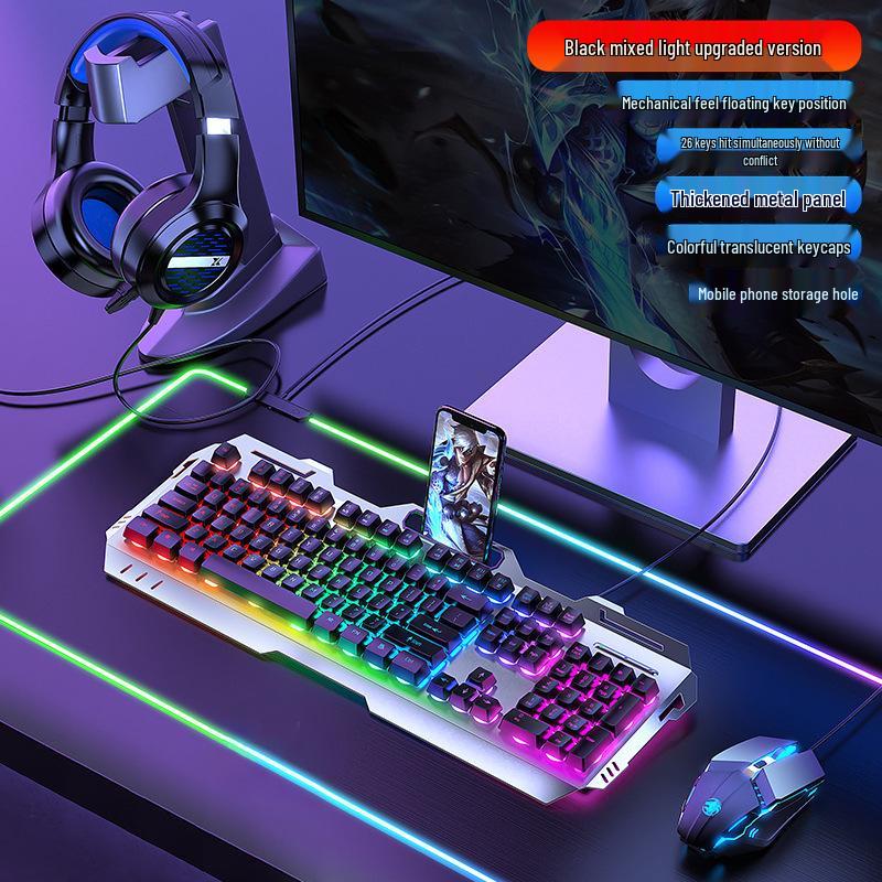 Pioneer GX330 Mechanical-Feel Gaming Keyboard & Mouse Set - Luminous for PC/Laptop