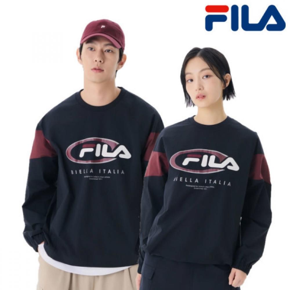 Fila Colorblock Woven Sweatshirt Black Fs2pog3105x BLK (black)/105(XL)