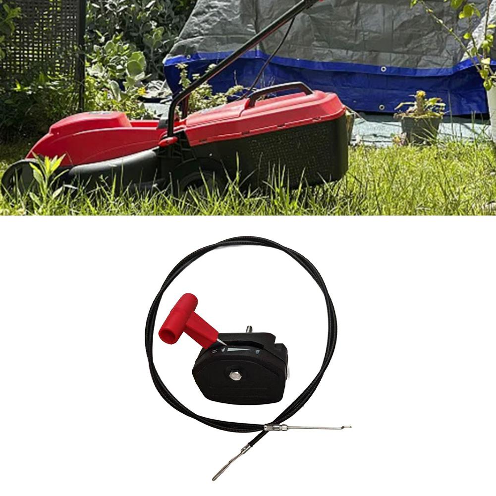 JY13908-Lawn Mower Throttle Cable & Choke Rod 56-Inch Switch Handle Accelerator Pull Cord For FCYLXM21, 5873834-01