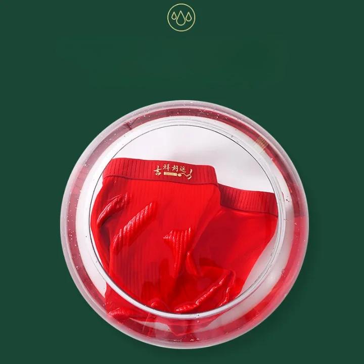 3pcs Pack Cotton Boxers Shorts Men's Underwear for Male Briefs Red Underpants Breathable Boxing Panties XL XXL 3XL 4XL