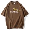 Golden Leopard Man's Short Sleeves Loose T-shirt 100% Cotton Casual Tee Size S-5XL