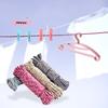Portable Travel Clothesline 5/10M Length Windproof Outdoor Laundry Drying Rope with Hooks for Camping And Travel