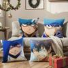 S-Sawamura Eijun Pillow Case Anti-dustmite Pillowcase Invisible Zipper Silky Sofa Cushion Cover