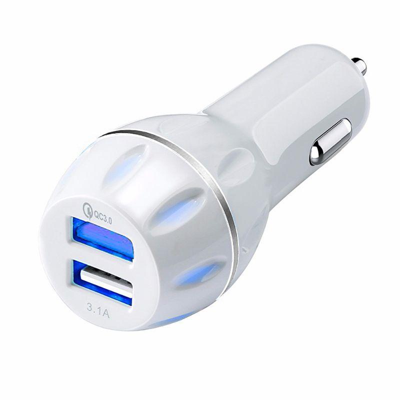 Dual Qc30 Usb Fast Car Charger Qualcomm Quick Charge 30 For Iphone Gps Samsung