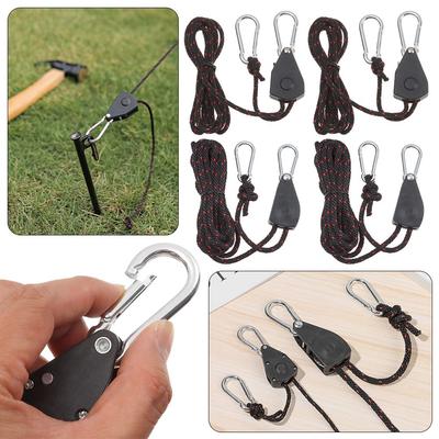 Wind Rope Tent Accessories Ratchet Hangers Fixed Buckle Pulley Adjustable Rope Fastener Tensioner