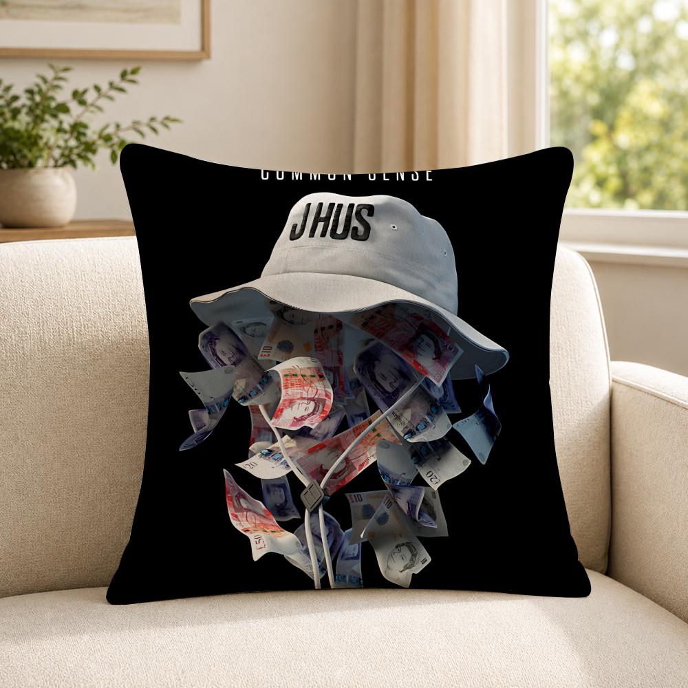 Rapper JJ Hus Cushion Cover Soft Short Plush SkinFriendly Cushion Case for MultiScene Use