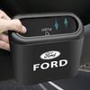 Car Trash Bin Hanging Vehicle Garbage Dust Case Storage Box For Ford Raptor Fiesta Focus 2 3 4 Mondeo Ecosport Mustang Fusion