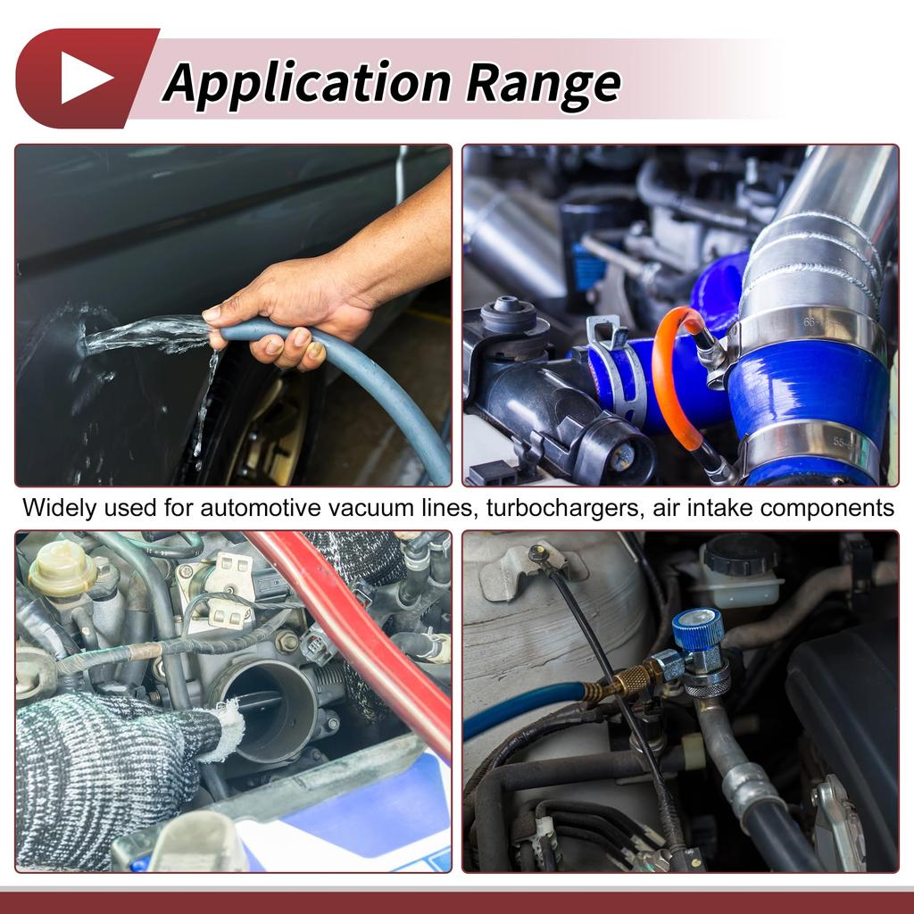 HEROFFIX 6.6ft 3/16" 5mm ID 2.5mm Thick Air and Silicone Vacuum Tube Hose