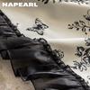 1PC NAPEARL 70-80% Blackout Degree European Retro Printed Ruffle Edge Blackout Curtain for Bedroom Living Room Home Decor