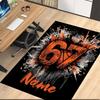 Custom Name Basketball Printed Carpet, for Office Chair Living Room Bedroom Kitchen Room Decor Gifts.