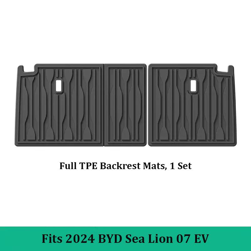 Full Set TPE Trunk Mats Backrest Protector For BYD Sea Lion 07 EV 2024-2026 Waterproof Anti-Scratch Wear Resistant Car Interior