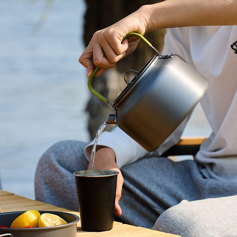Anti-scalding Handle Camping Coffee Kettle Aluminum Zinc Zinc Alloy Water Boilers  Tableware