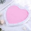Heart Shaped Felt Letter Board Message Sign with LED Light and Changeable Letters and Stand for Party Table Decorations