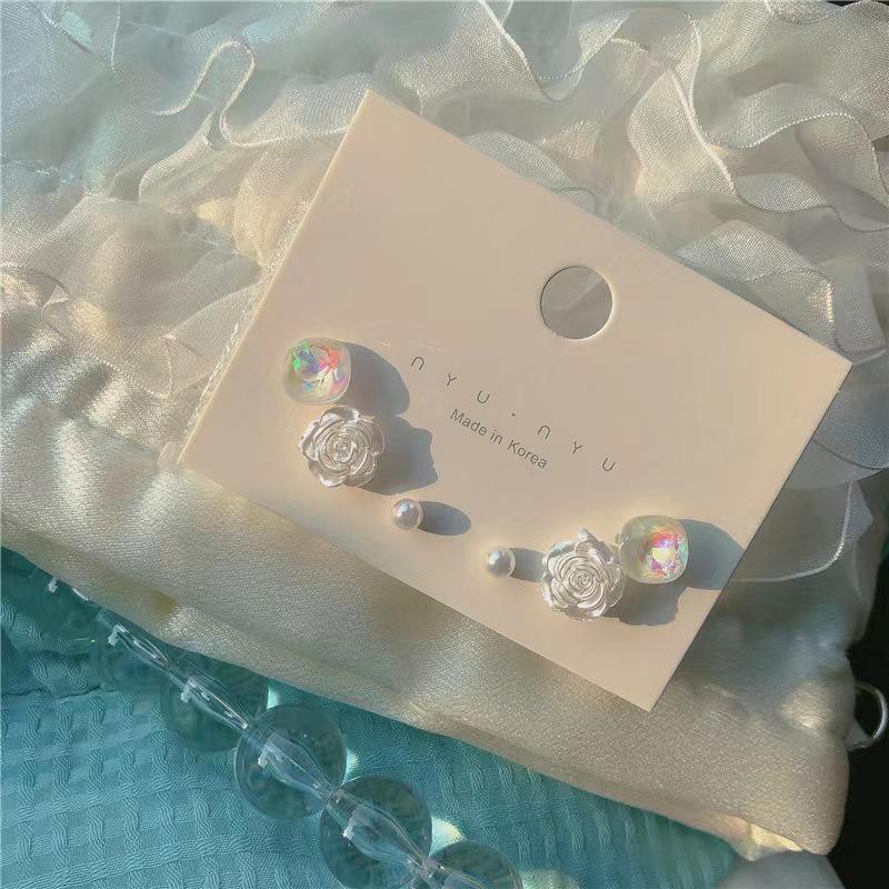 Elegant Fairy Flower Earrings Set 2025 - Trendy, Niche, Simple Design for Women