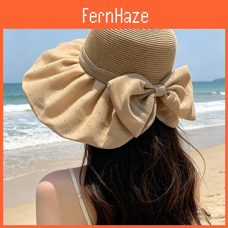 Girl Style Mesh Straw Cap With Large Brim For Sun Protection And Fashion