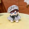 niannyyhouse 10cm15cm Plush Clothes, Headgear, Bow Tie, Skirt, Accessories, Hat, Cape, Pants, Cotton Doll Outfit (B-White, 10cm)