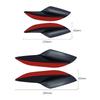 4Pcs Car Spoiler Canards Set Soft Decals Auto Collision Strip Carbon Fiber Pattern Front Bumper Lip Splitter Diffuser Spoiler