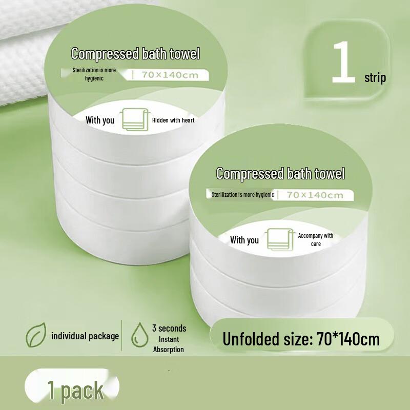 Manledao Disposable Compressed Travel Bath Towel (4-pack)