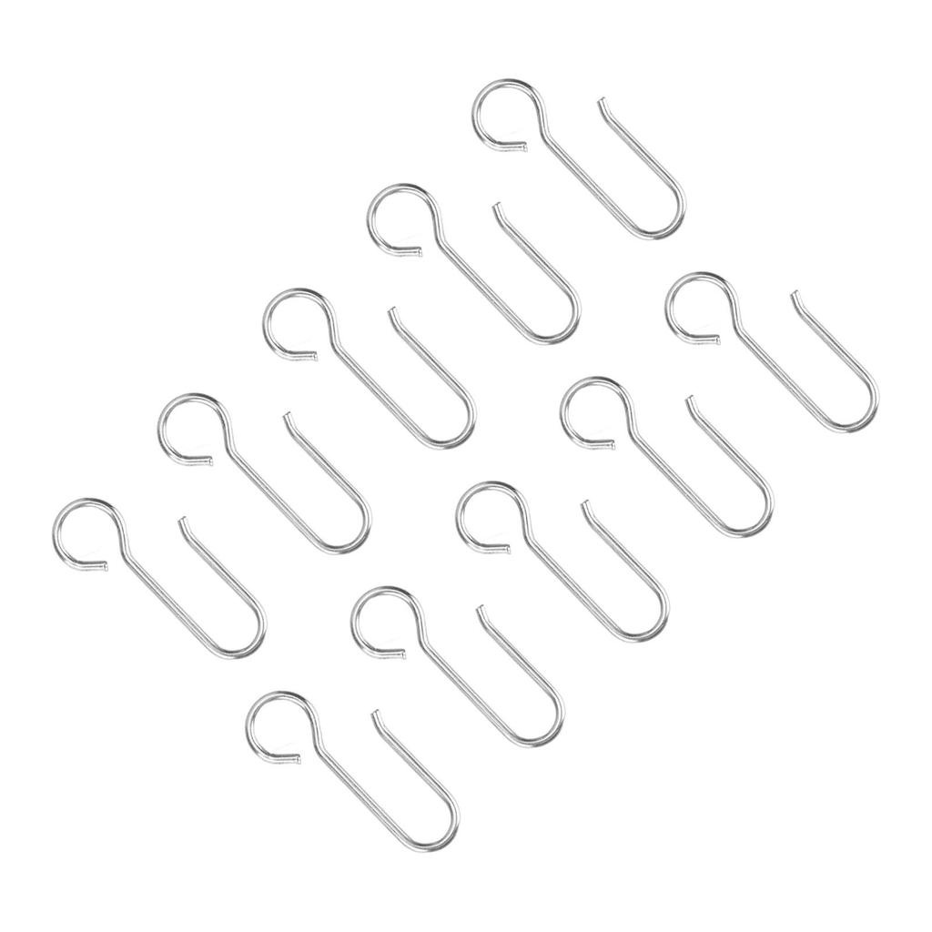 80 st Gardinkrokar Liten Storlek Lätt Rostfri Hållbar Enkel Installation Draperikrokar för Hem Kontor Klassrum