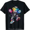 HipHop TeddyBear Ours en Peluche Coloré Ours en Peluche Graphique T-shirt Ours en Peluche T-shirt Unisexe T-shirt en Coton T-shirts Oversize Hauts Vêtements Unisexe