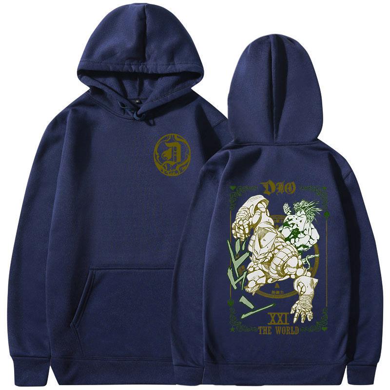 Adventure Hoodies Dio Brando Jotaro Kujo Manga Graphic Sweatshirts Men's Women Long Sleeves Fleece