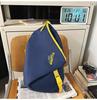 School bag high value color matching trendy cool school bag couple casual simple light outdoor versatile large capacity