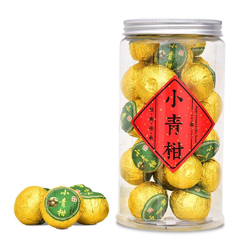 Natural Aged Pu'er Select Tea with Orange Peel Herbal Energy Tea for Men Women