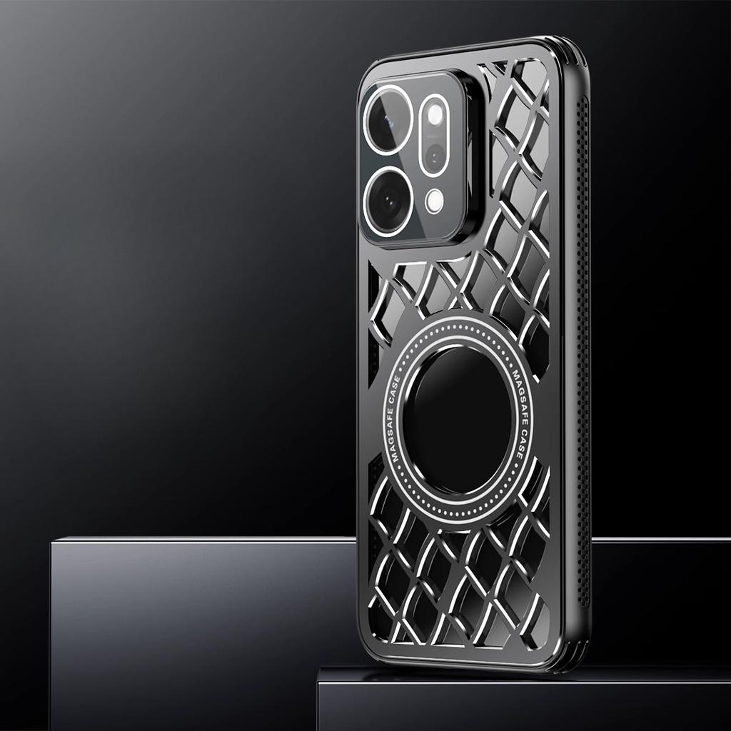 Aluminiowy stop Odprowadzanie ciepła Magnetyczne etui pierścieniowe Dla OPPO Reno 14 14Pro Ładowanie bezprzewodowe Ochrona obiektywu Pokrowiec odporny na wstrząsy