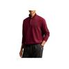 Polo Ralph Lauren Solid Color Half-Zip Logo Embroidered Long Sleeve Sweatshirt Men Sweatshirt Burgundy 710890534-024