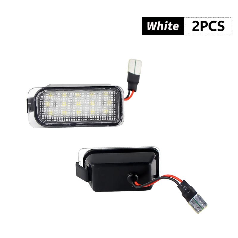 

2PCS Number Plate Lamp White LED Bulb For Ford Mondeo BA7/Kuga/Escape 2008-2017 Galaxy WA6 2008-2015 EM:6M2Z13550A License Light