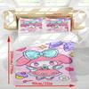My Melody 3-Piece 1 Quilt Cover One Piece Bedding Set Comforte Luxus Exquisite Birthday Gift Polyester Home Decor