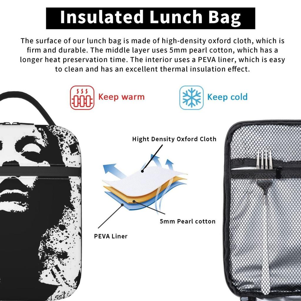 Converge Jane Do Insulated Lunch Bag for Kids School Cooler Thermal Food Box Tote Leakproof Lunch Boxes Container