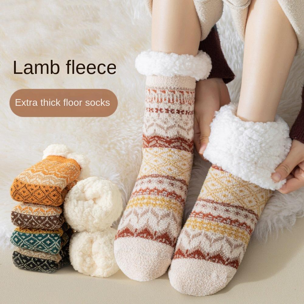 Berber Fleece Thermal Socks Thickened Slipper Socks New Floor Socks  Winter