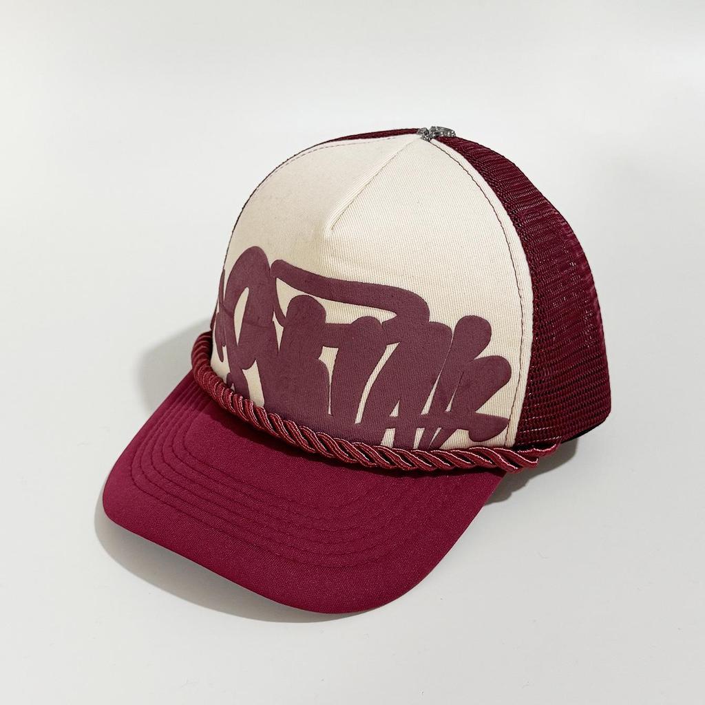 Cappellino da baseball in rete ricamato unisex alla moda Syna: Cappello alla moda, traspirante, versatile, protettivo dal sole
