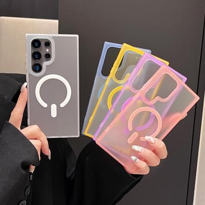 Suitable for Samsung Galaxy S25 Ultra Mobile Phone Case Magnetic Matte S24 Ultra Anti Fall S23S24 Dopamine