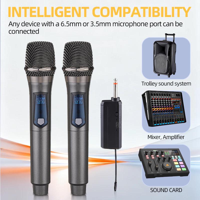 108 Wireless Handheld Microphone Set for Family Singing, Outdoor Broadcasts, and Conferences