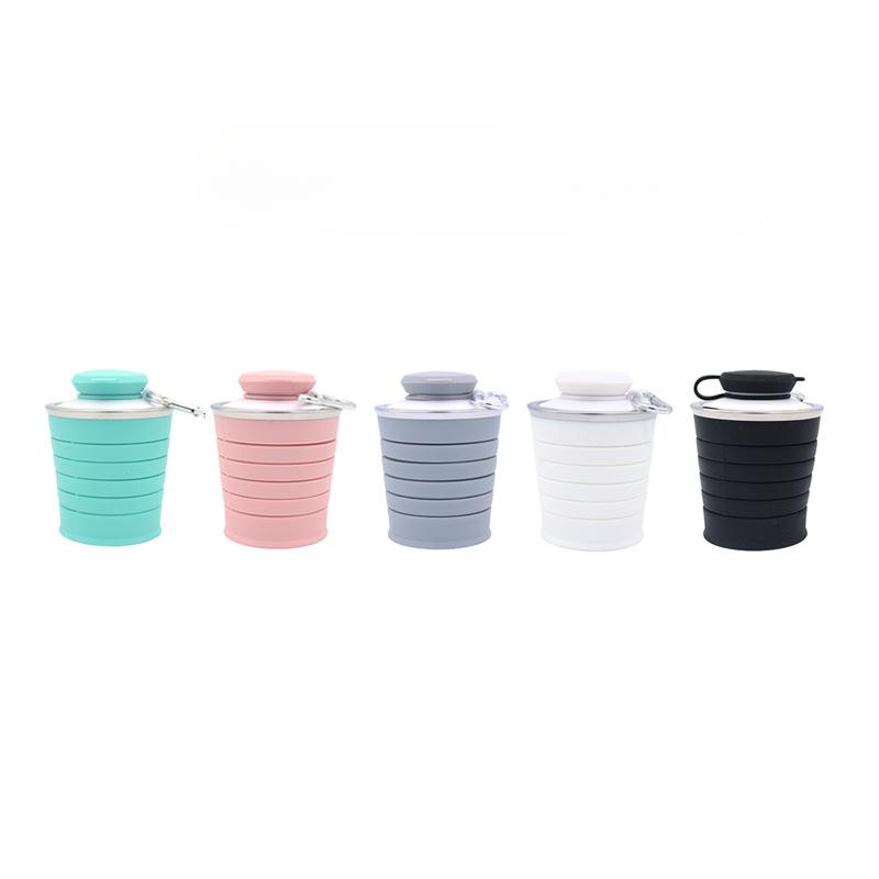 Silicone Folding Telescopic Cup Outdoor Sports Water Bottle Mountaineering Portable Folding Cup Cycling Water Bottle Portable Cup.