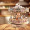 1pcs Christmas Reindeer Sleigh Santa Figurine 2D Acrylic Christmas Santa Claus On Sleigh Decoration Holiday Party Supplies