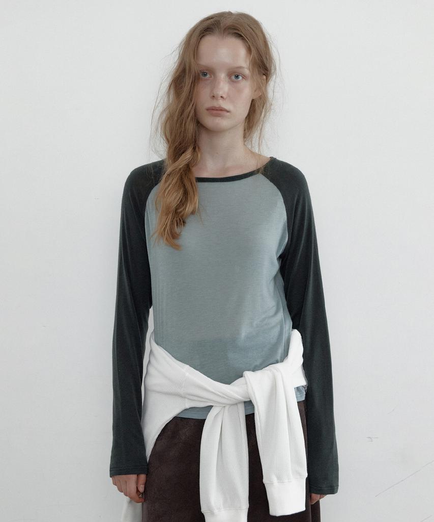 TOAVE Soft Tencel Raglan Tee (Sky Blue)