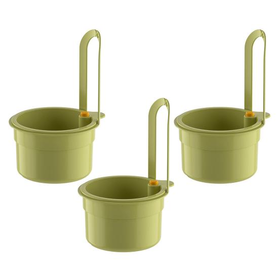 3Pcs Faucet Hanging Strainer Sink Drain Baskets Large Capacity Detachable Easy to Install Sink Strainer Colander Basket