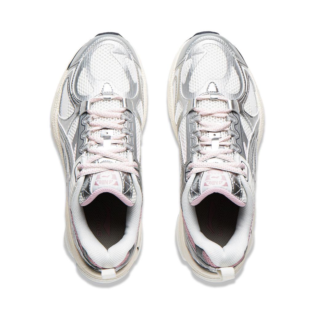 Li Ning Boom Support Cushioning Slip Resistant Abrasion Resistant Rebound Low top Running Shoes Women's ARXV006-1