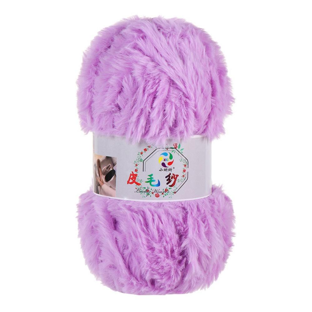 100G/Ball Imitation Mink Wool Yarn Faux Fur Yarn Cashmere Hand Knitting Crochet Sweater Thread Clothes Scarf Fluffy Mink Yarn