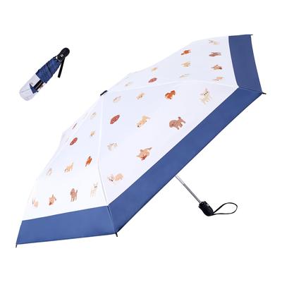 Cute Cat and Dog UV Light and Heat Prevents Protects the Foldable Parasol for Both Sun and Wind Convenient To Super Water Dual Purpose Parasol