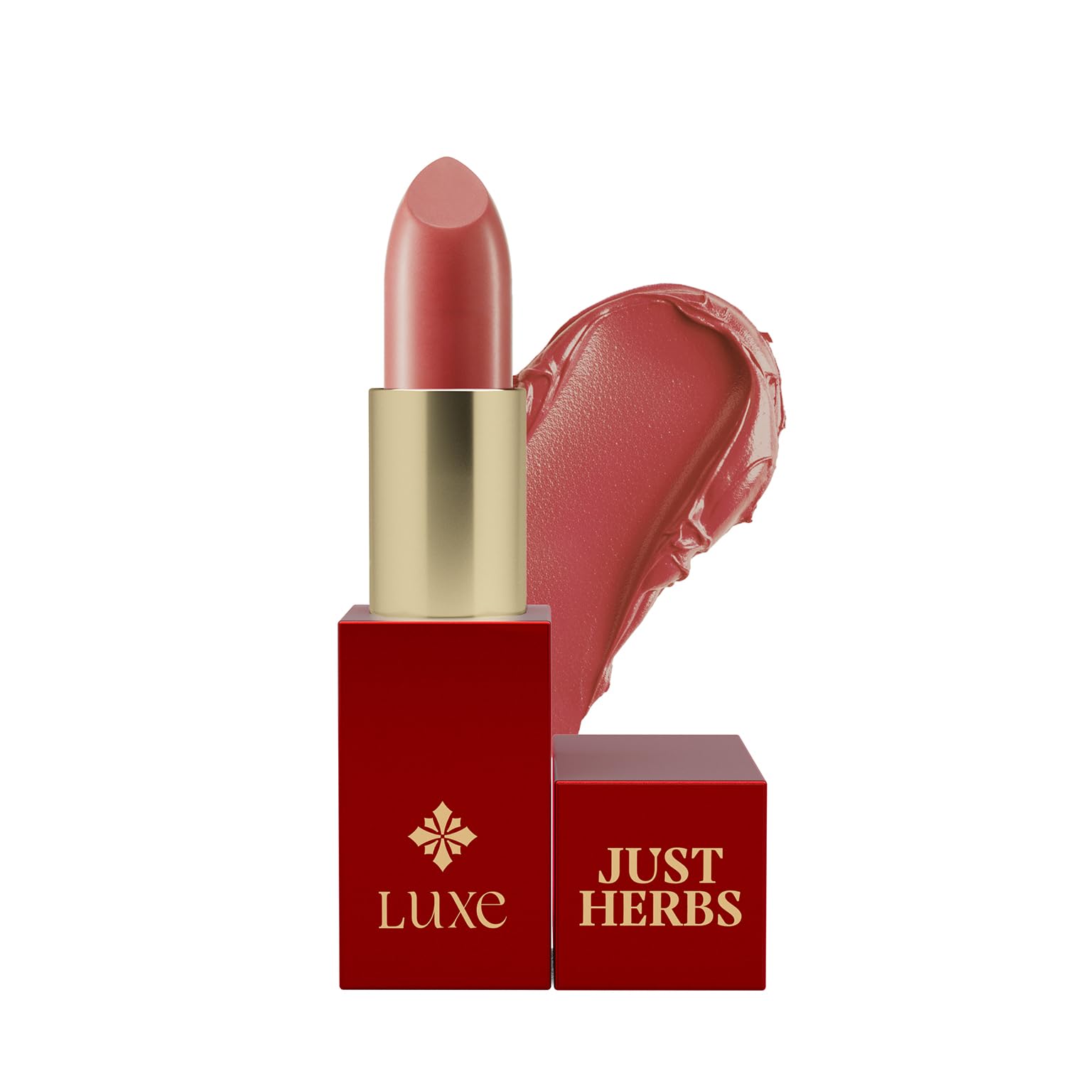 Just Herbs Luxe Сатиновая помада-тает с высоким блеском | Роскошная косметика | Аюрведическая формула | Стойкий блеск | Аюрведическая помада - 4 г (05 СОЛНЕЧНЫЙ CA
